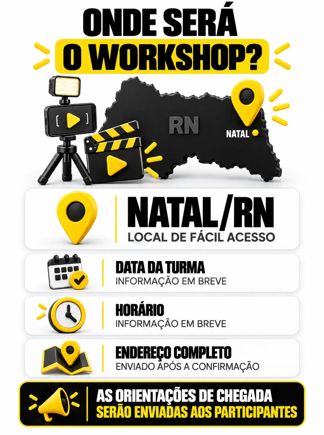 Local do Workshop Vídeos com Celular em Natal